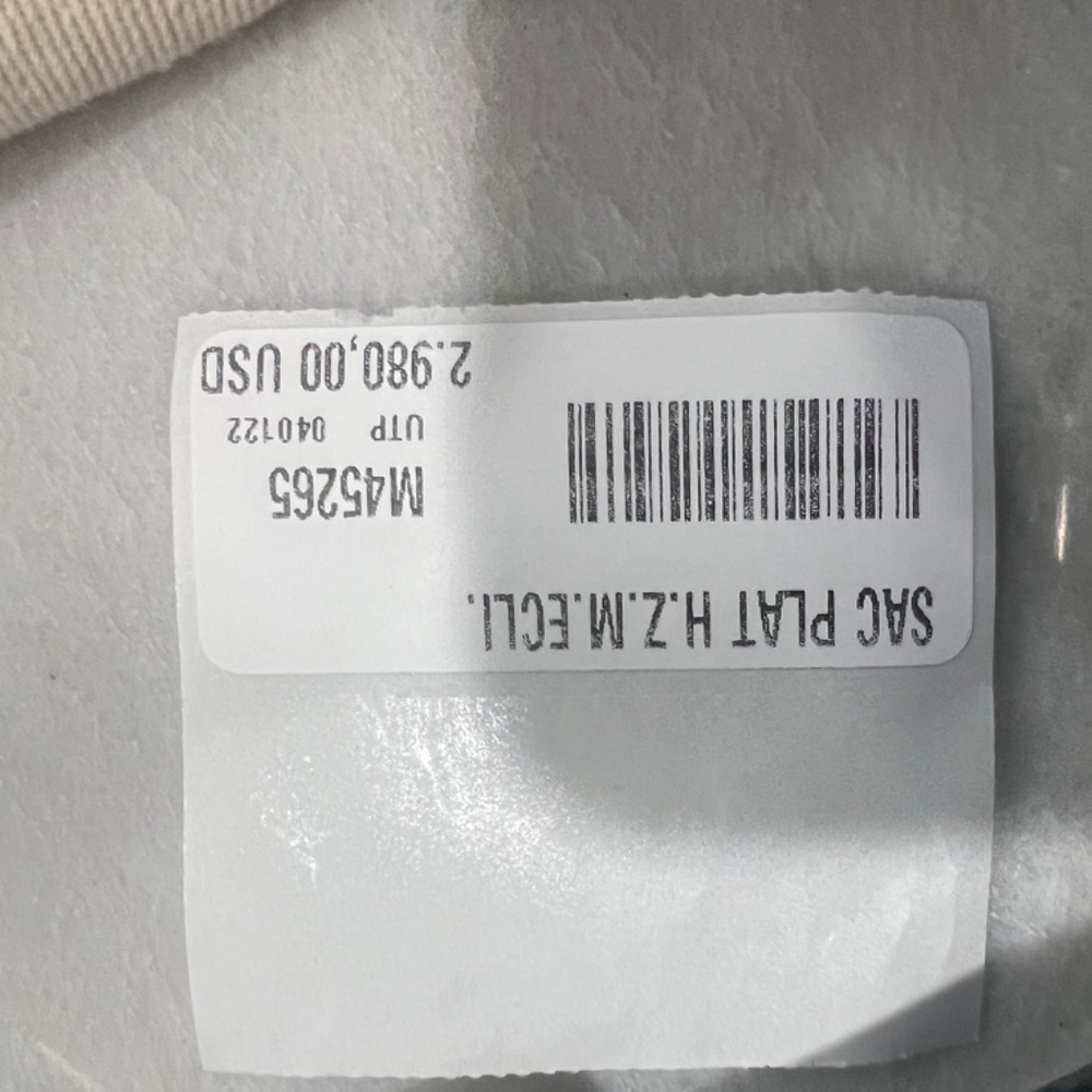 Auth LOUIS VUITTON Monogram Eclipse Sac Plat Horizontal Zippe M45265 - Picture 4 of 5